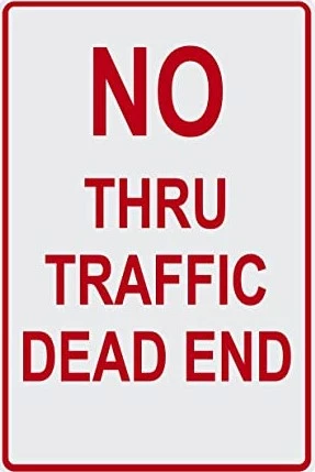 No through traffic