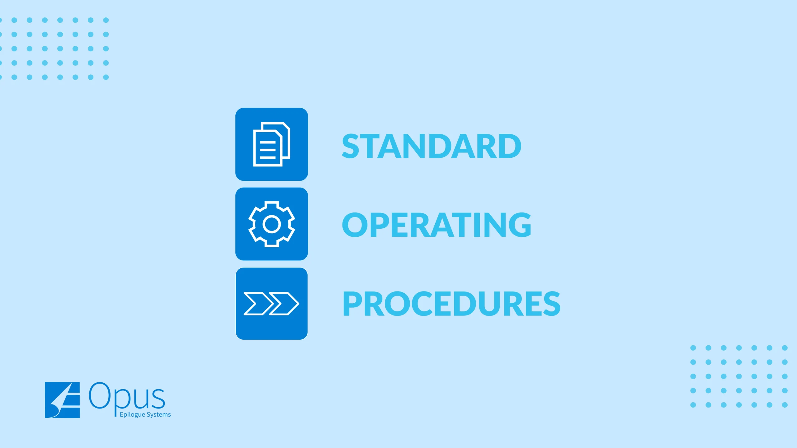 Standard operating procedures (SOPs), SOP examples